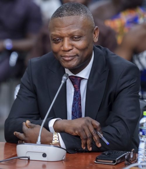 Minister of Sports, Hon. Kofi Adams visits BIHECO to inspect sports infrastructure.